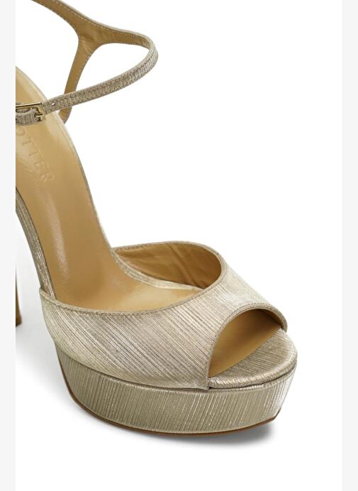 Brıda Simli 14 Cm Platform Topuklu Ayakkabı - Görsel 5