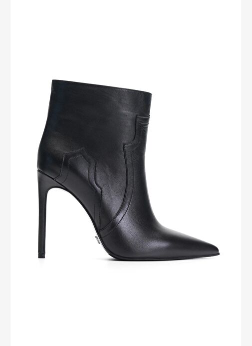 Cannes Deri 10 Cm Topuklu Bot - Görsel 2