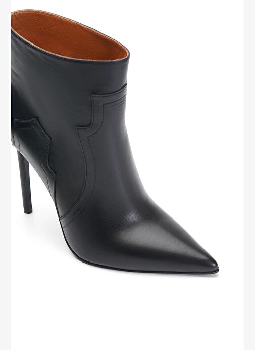 Cannes Deri 10 Cm Topuklu Bot - Görsel 4