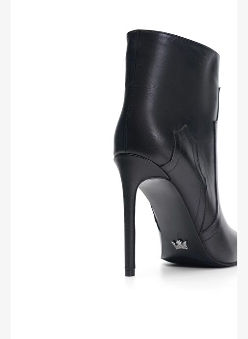 Cannes Deri 10 Cm Topuklu Bot - Görsel 5