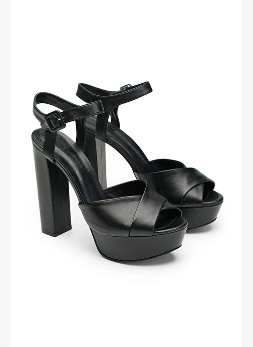 Carla Deri 14 Cm Platform Topuklu Ayakkabı - Görsel 3