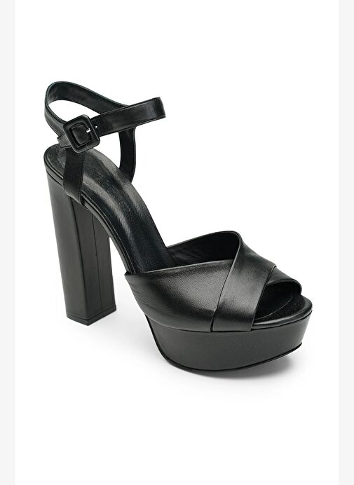 Carla Deri 14 Cm Platform Topuklu Ayakkabı - Görsel 4