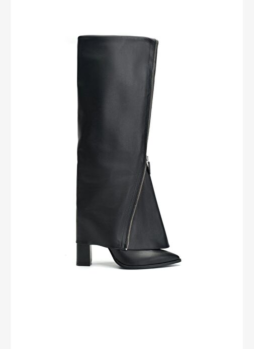 Chapman Deri 10 Cm Topuklu Çizme - Görsel 2