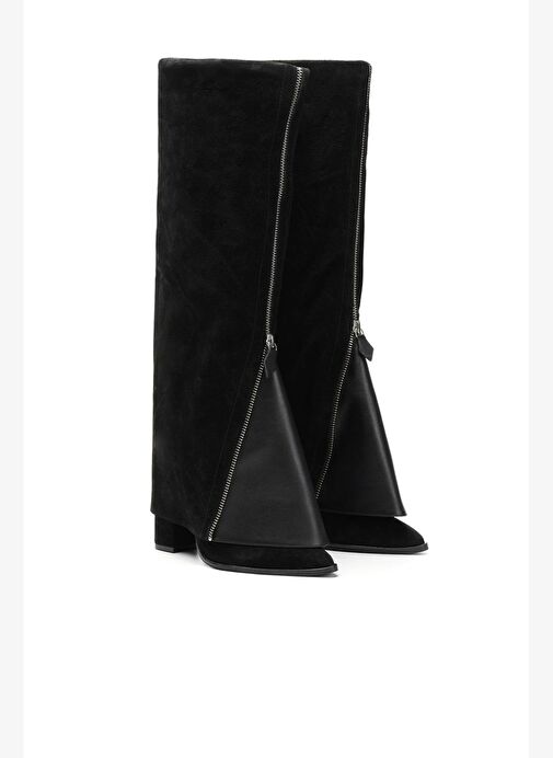 Chapman Süet 10 Cm Topuklu Çizme - Görsel 3