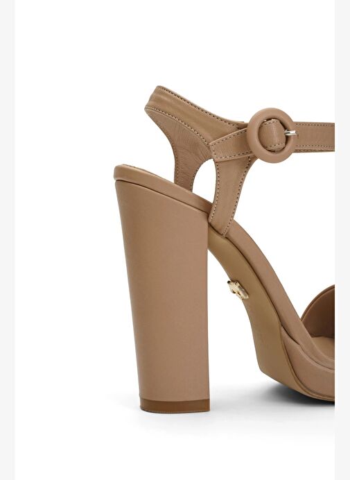 Daff Deri 13 Cm Platform Topuklu Ayakkabı - Görsel 5