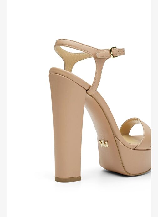 Dasha Deri 14 Cm Platform Topuklu Ayakkabı - Görsel 4
