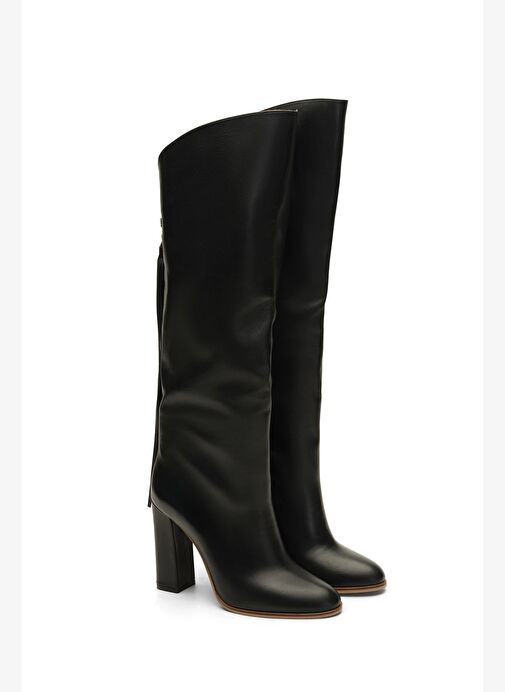 Dublın Deri 10 Cm Topuklu Çizme - Görsel 3