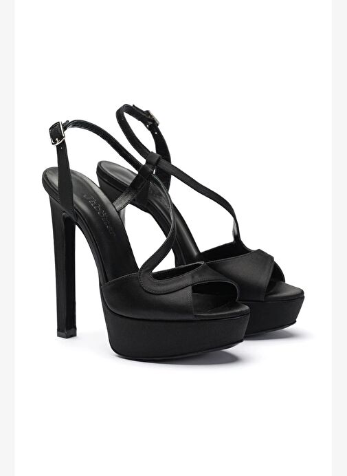 Eleanor Saten 14 Cm Platform Topuklu Ayakkabı - Görsel 3