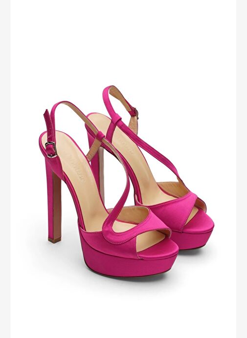 Eleanor Saten 14 Cm Platform Topuklu Ayakkabı - Görsel 3