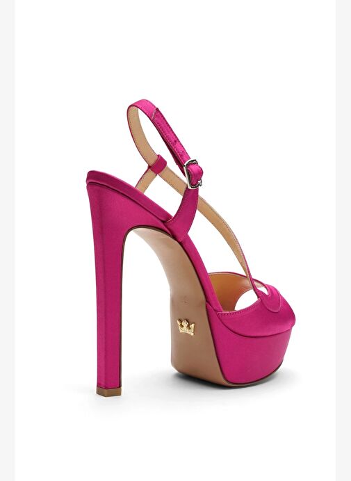 Eleanor Saten 14 Cm Platform Topuklu Ayakkabı - Görsel 4