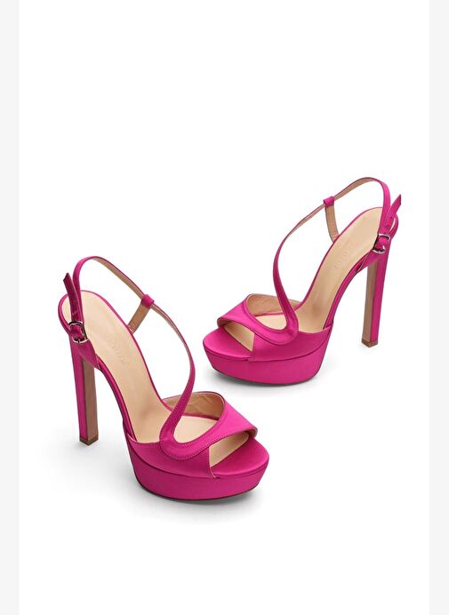 Eleanor Saten 14 Cm Platform Topuklu Ayakkabı - Görsel 5