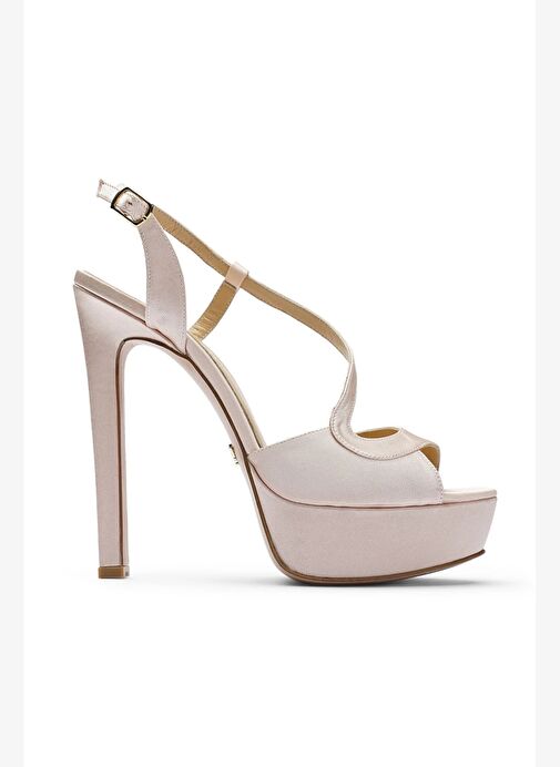 Jabotter Jabotter Pudra Eleanor Saten 14 Cm Platform Topuklu Ayakkabı Boyner'de! Pudra - 2. görsel