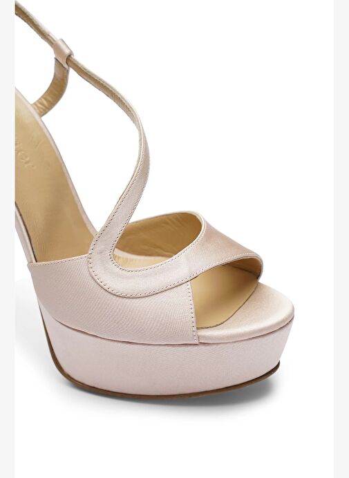 Jabotter Jabotter Pudra Eleanor Saten 14 Cm Platform Topuklu Ayakkabı Boyner'de! Pudra - 4. görsel