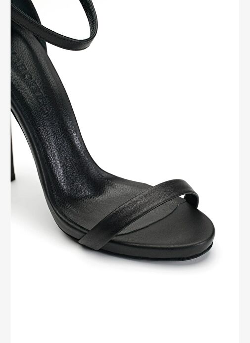 Elegant Deri 12 Cm Topuklu Ayakkabı - Görsel 4