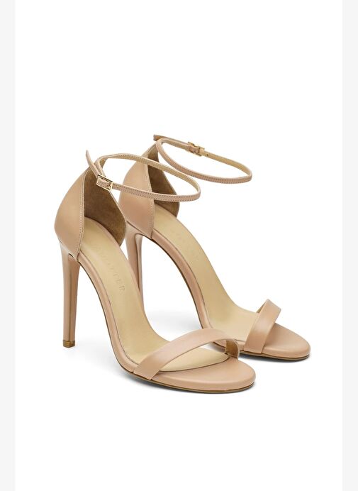 Elegant Mini Deri 10 Cm Topuklu Ayakkabı - Görsel 4