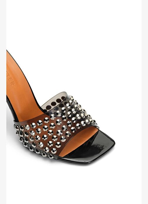 Fıora Rugan 10 Cm Topuklu Terlik - Görsel 4