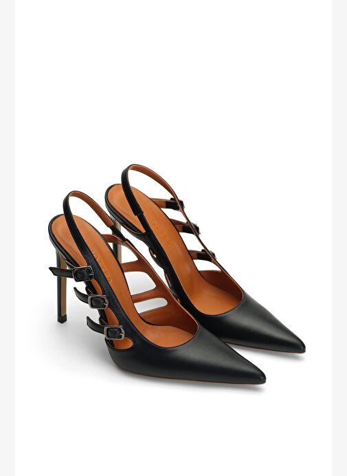 Florence Deri 10 Cm Topuklu Ayakkabı - Görsel 3