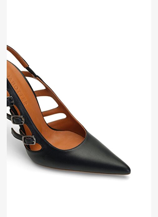 Florence Deri 10 Cm Topuklu Ayakkabı - Görsel 4