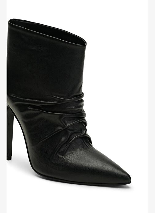 Freya Deri 10 Cm Topuklu Bot - Görsel 5
