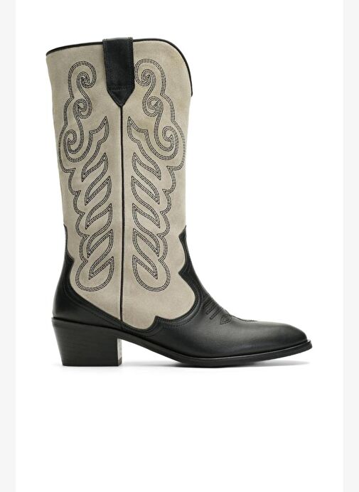 Gıllıan Deri 4 Cm Kovboy Bot - Görsel 2