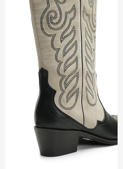 Gıllıan Deri 4 Cm Kovboy Bot - Görsel 5