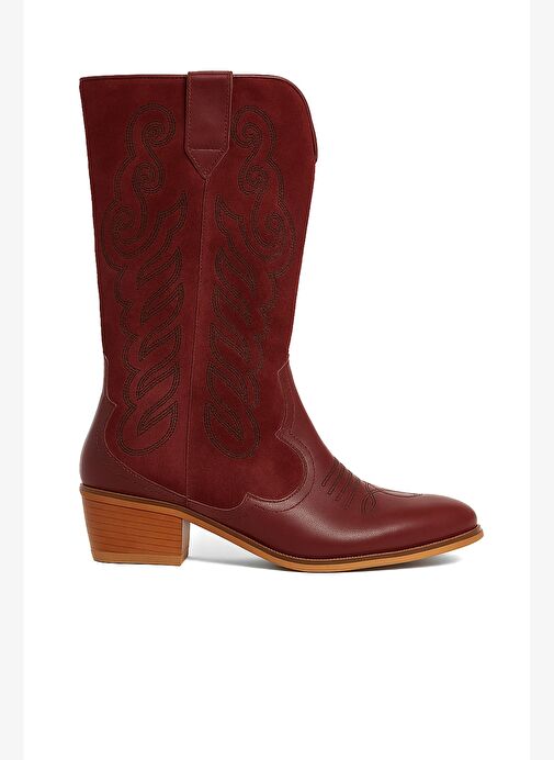 Gıllıan Deri 4 Cm Kovboy Bot - Görsel 2