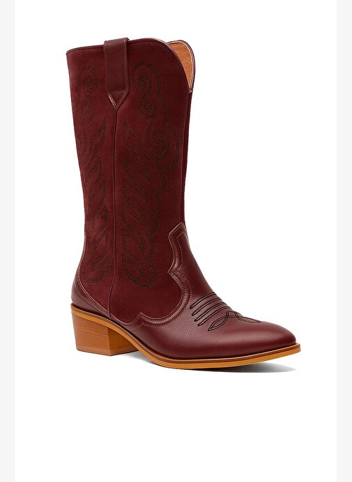 Gıllıan Deri 4 Cm Kovboy Bot - Görsel 3