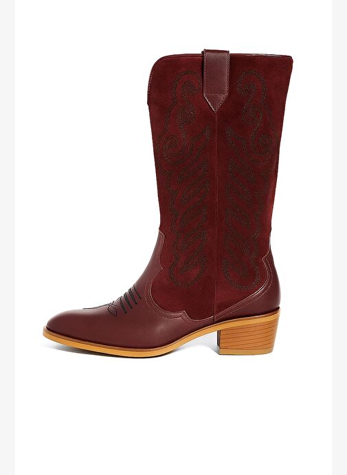 Gıllıan Deri 4 Cm Kovboy Bot - Görsel 4