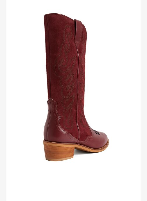 Gıllıan Deri 4 Cm Kovboy Bot - Görsel 5