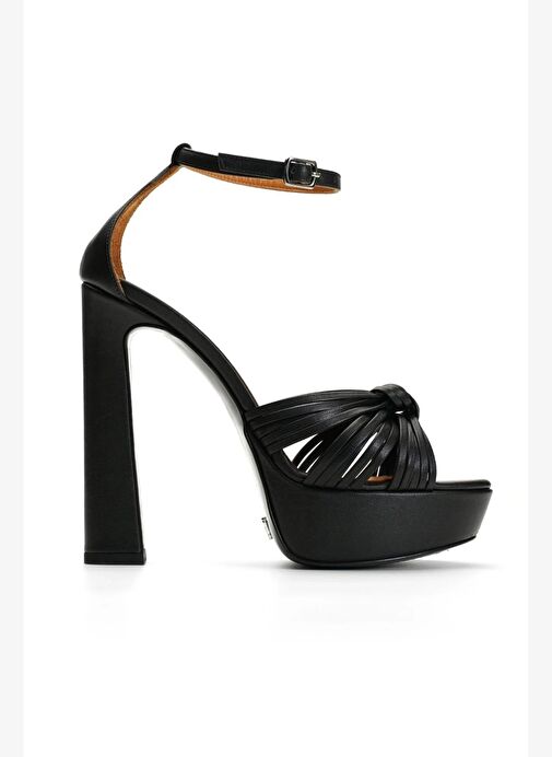 Gwen Deri 14 Cm Platform Topuklu Ayakkabı - Görsel 2