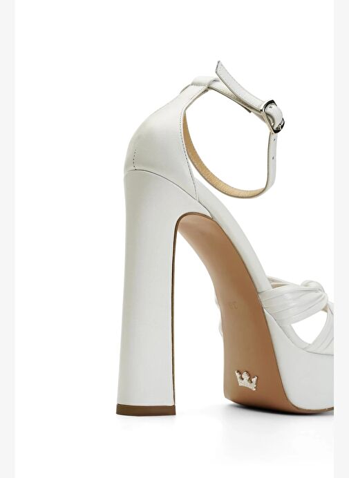 Gwen Deri 14 Cm Platform Topuklu Ayakkabı - Görsel 5