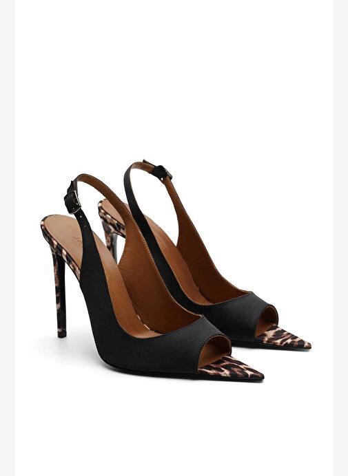 Jayla Saten 10 Cm Topuklu Ayakkabı - Görsel 3