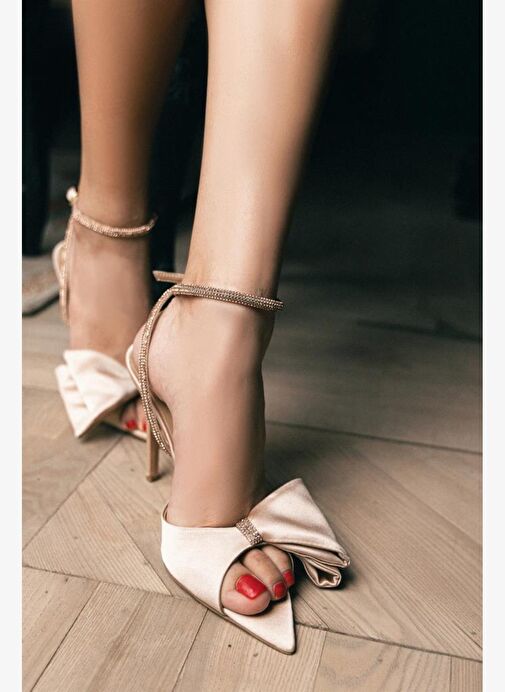 John Saten 10 Cm Topuklu Ayakkabı - Görsel 6