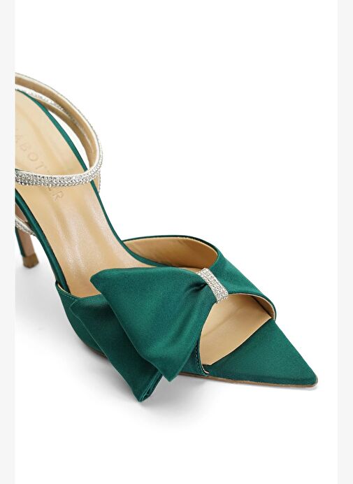 John Saten 10 Cm Topuklu Ayakkabı - Görsel 4