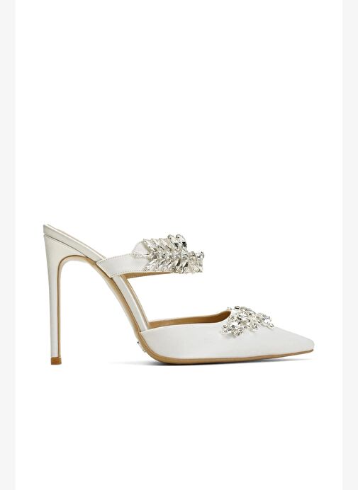 Kaıtly Saten 10 Cm Topuklu Terlik - Görsel 2