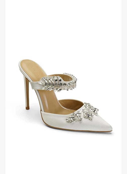 Kaıtly Saten 10 Cm Topuklu Terlik - Görsel 4