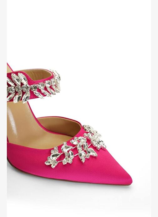 Kaıtly Saten 10 Cm Topuklu Terlik - Görsel 5