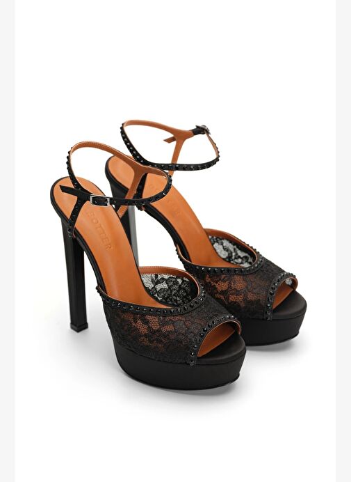 Lavınıa Saten 14 Cm Platform Topuklu Ayakkabı - Görsel 3