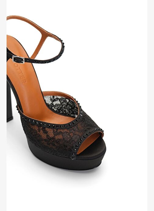 Lavınıa Saten 14 Cm Platform Topuklu Ayakkabı - Görsel 4