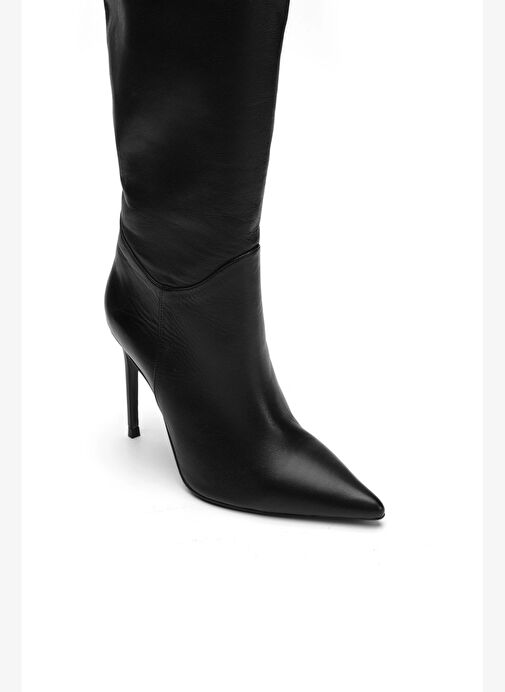 Lea Deri 10 Cm Topuklu Çizme - Görsel 3