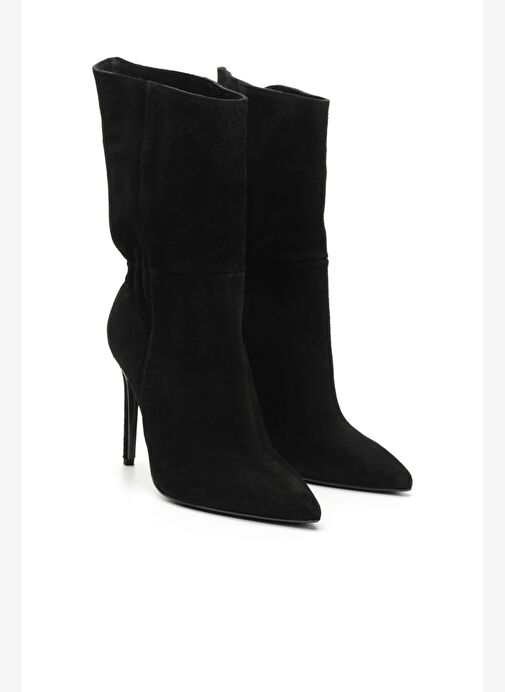 Lena Süet 10 Cm Topuklu Bot - Görsel 4