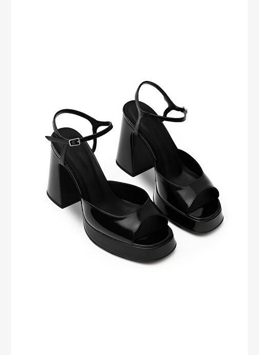 Lısbon Rugan 10 Cm Platform Topuklu Ayakkabı - Görsel 5