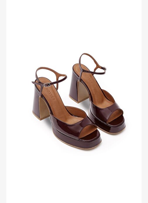 Lısbon Rugan 10 Cm Platform Topuklu Ayakkabı - Görsel 3