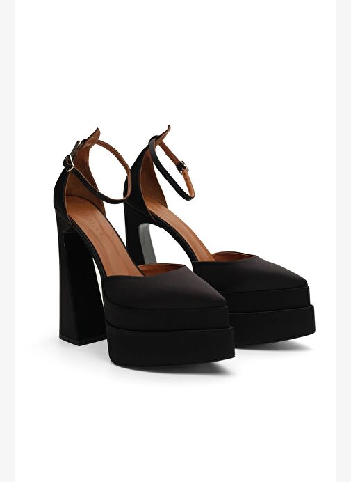 Lızzy Saten 16 Cm Platform Topuklu Ayakkabı - Görsel 3