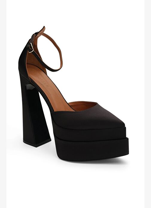 Lızzy Saten 16 Cm Platform Topuklu Ayakkabı - Görsel 4