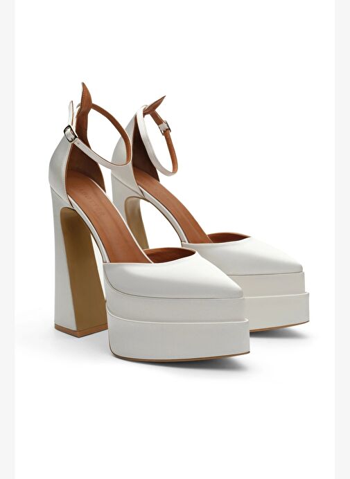 Lızzy Saten 16 Cm Platform Topuklu Ayakkabı - Görsel 3
