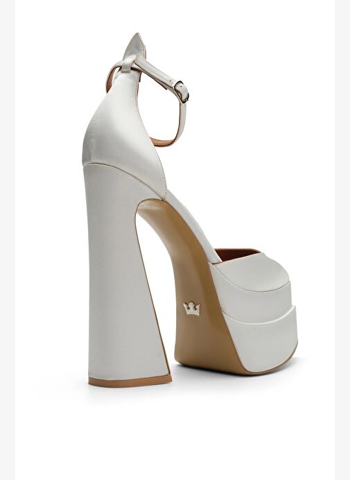 Lızzy Saten 16 Cm Platform Topuklu Ayakkabı - Görsel 5