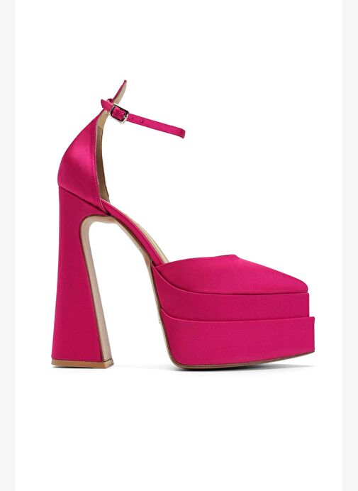 Lızzy Saten 16 Cm Platform Topuklu Ayakkabı - Görsel 2