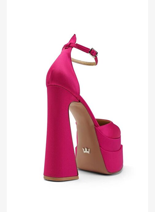 Lızzy Saten 16 Cm Platform Topuklu Ayakkabı - Görsel 4