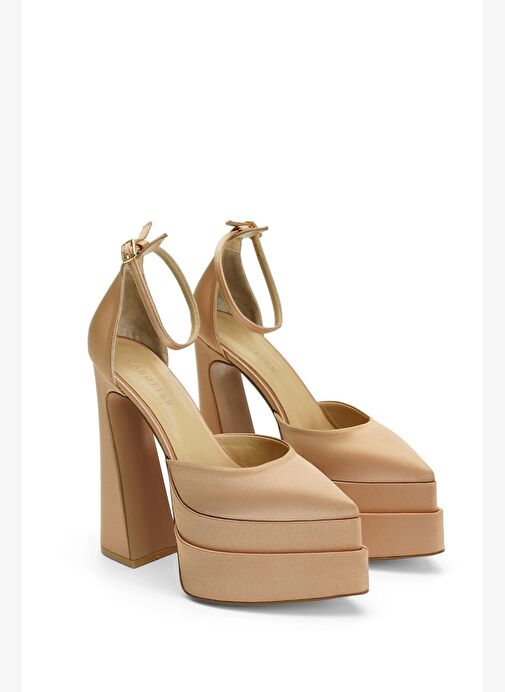 Lızzy Saten 16 Cm Platform Topuklu Ayakkabı - Görsel 3